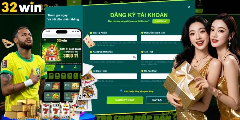 Hướng dẫn đăng ký 32Win siêu dễ dàng