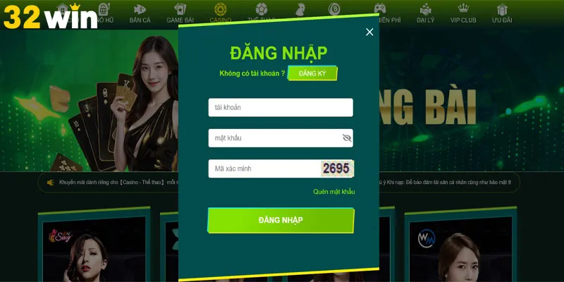 Hướng dẫn đăng nhập 32Win siêu chuẩn